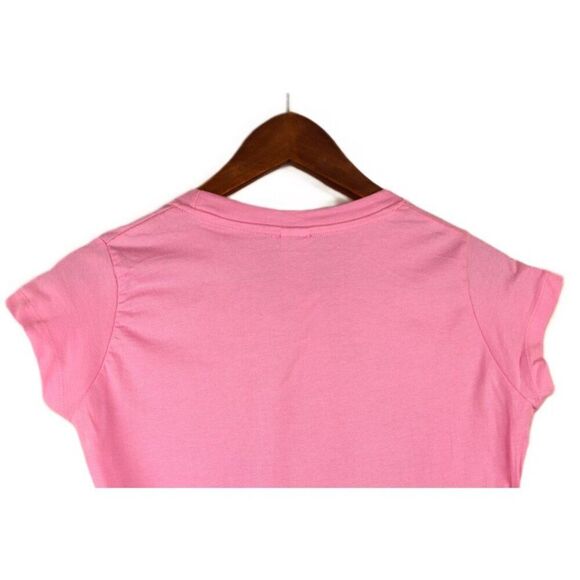 nwt I LOVE NY Fitted Stretch Cotton Tee in Hot-Pink - Size XL - Picture 4 of 5